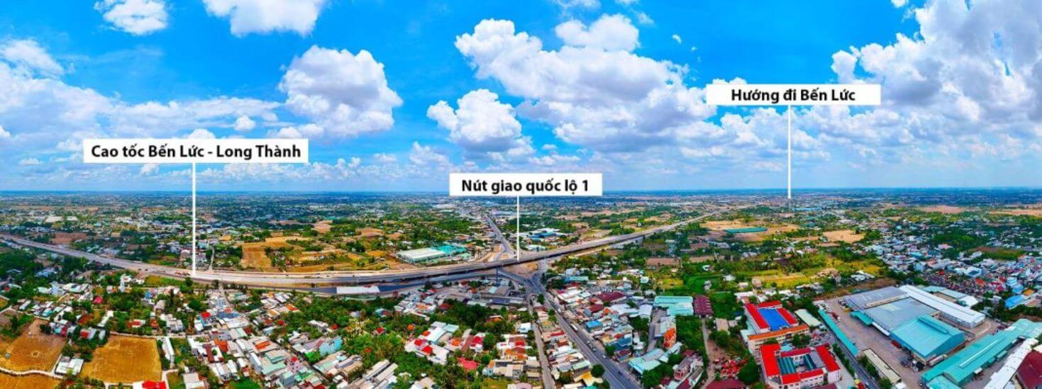 hình ảnh hướng đi của cao tốc Bến Lức Long Thành